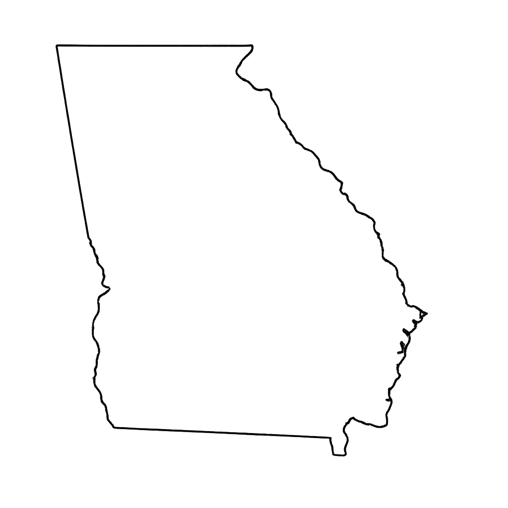 Map of Georgia highlighting ISG's North Atlanta service area